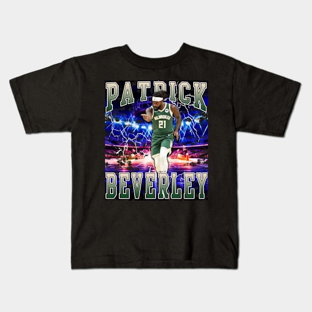 Patrick Beverley Kids T-Shirt by Gojes Art